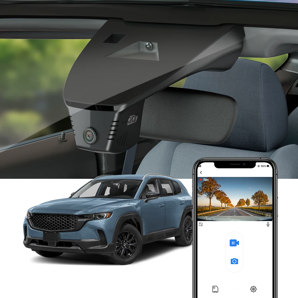4K Auto-Dashcam für Mazda CX-50 CX50 2022 2023 2024 2025 2026, FITCAMX 2160P Dashcam DVR Kamera, US-Version Image