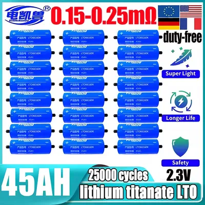 6/48 stücke neue Yinlong 2,3 v 45ah LTO 66160 lithium-titanat batterie DIY 12 V 24 V 48 V solar speicher RV auto audio wiederaufladbare batterie