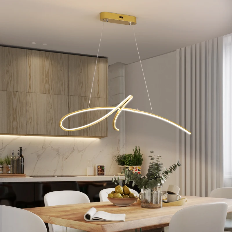 Arbeit Mit Smart Home Alexa Moderne LED Kronleuchter Für Esszimmer Bar Tisch Küche Zimmer Hängen Kronleuchter Leuchten Google Hause
