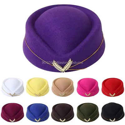 Frauen Flug begleiter Kleidung Zubehör Flug begleiter Kostüm Flug begleiter Hut Stewardess Cosplay Business Uniform Image