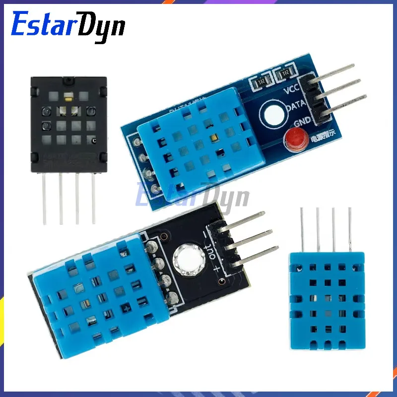 Estardyn Digitaler Temperatur- und Feuchtigkeitssensor DHT11 DHT22 AM2302 AM2301 AM2320 Sensor und Modul für Arduino elektronisches DIY Image