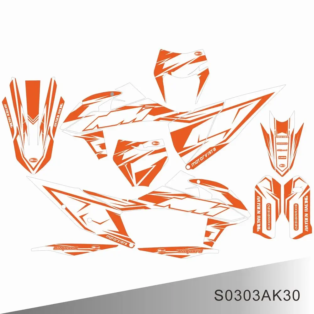 Für KTM 125 250 300 350 450 500 SX SXF EXC EXCF XCW XCF 2011-2024 Grafiken Aufkleber Aufkleber Kit Motorrad Hintergrund Image