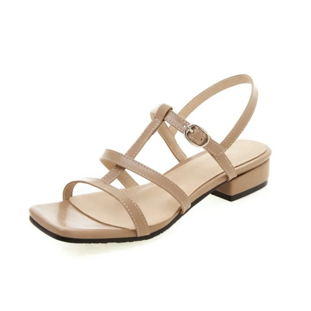 QPLYXCO Sexy Plus Neue Sandalen Frauen Sommer stly Große und Kleine größe 28-50 Tanzen Niedrigen Ferse Party hochzeit kleid schuhe frau 218