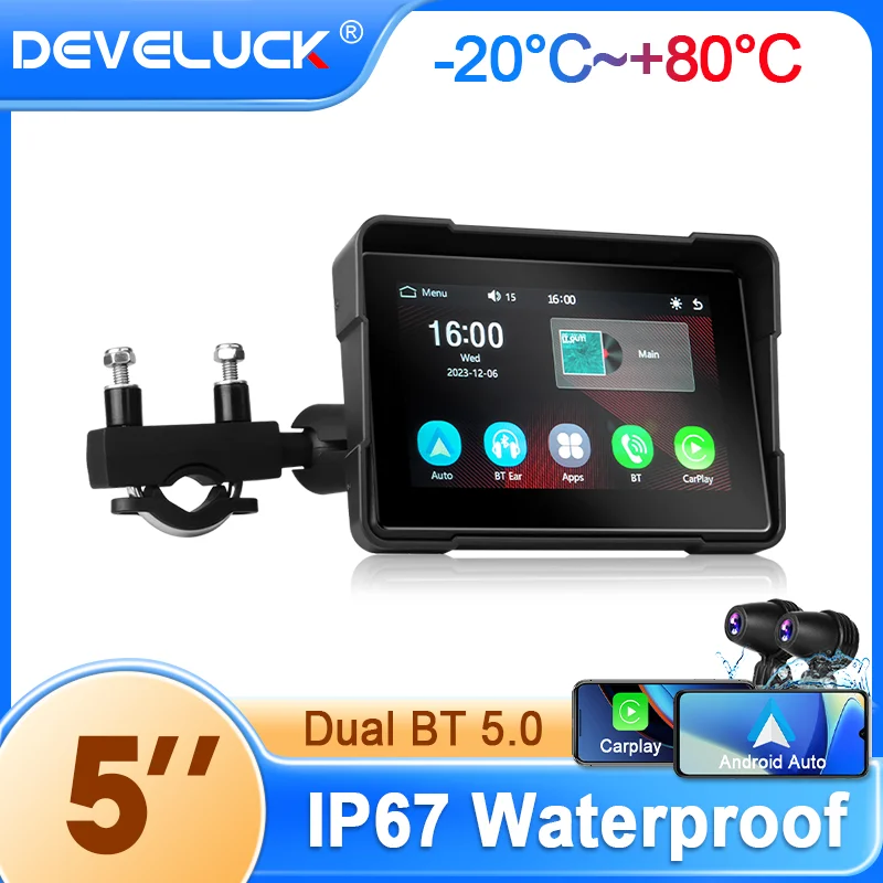 10.26'' 4K Dash Auto Kamera DVR Apple Carplay Android Auto Front und hinten Video Recorder Monitor Smart Screen Systeme Zubehör Image