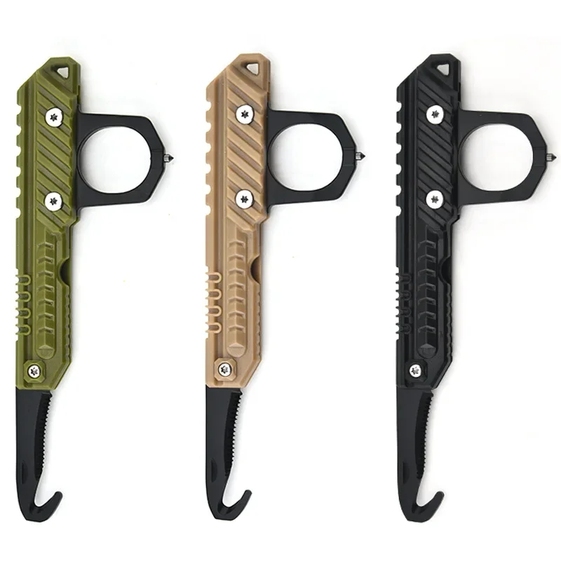 Mini Folding Auspacken Messer Outdoor Survival Multitool Multifunktionale Hand Ahle Box Cutter Gebrochenes Fenster Kegel EDC Hand Werkzeuge Image