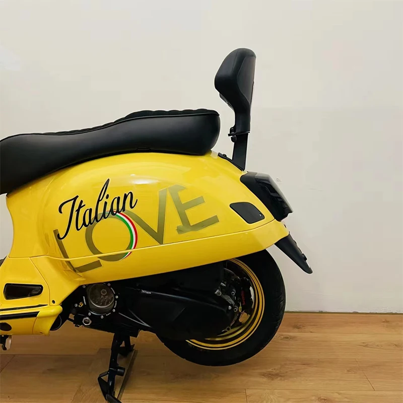 Hinten Beifahrersitz Rückenlehne Für Vespa GTS 300 Sprint 150 Primavera Kissen Rückenlehne Pad hinten rahmen Motorrad Zubehör Image