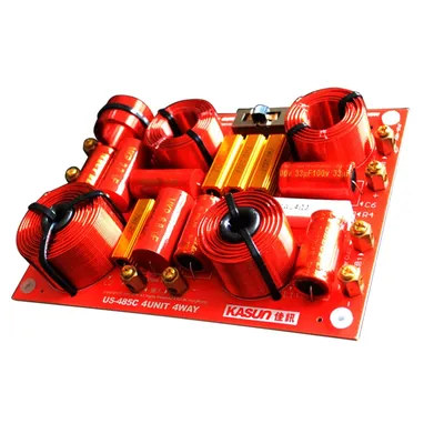 230W HIFI Audio Frequenz Teiler 4 Weg Crossover Höhen Mid Bereich Subwoofer Frequenz Teiler 5Ohm Image