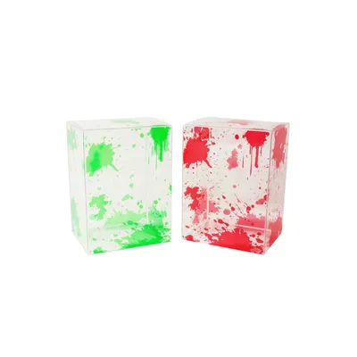 10,2 cm große transparente Display-PET-Kunststoffabdeckung für Funko Pop für Blood Splatter Design Image