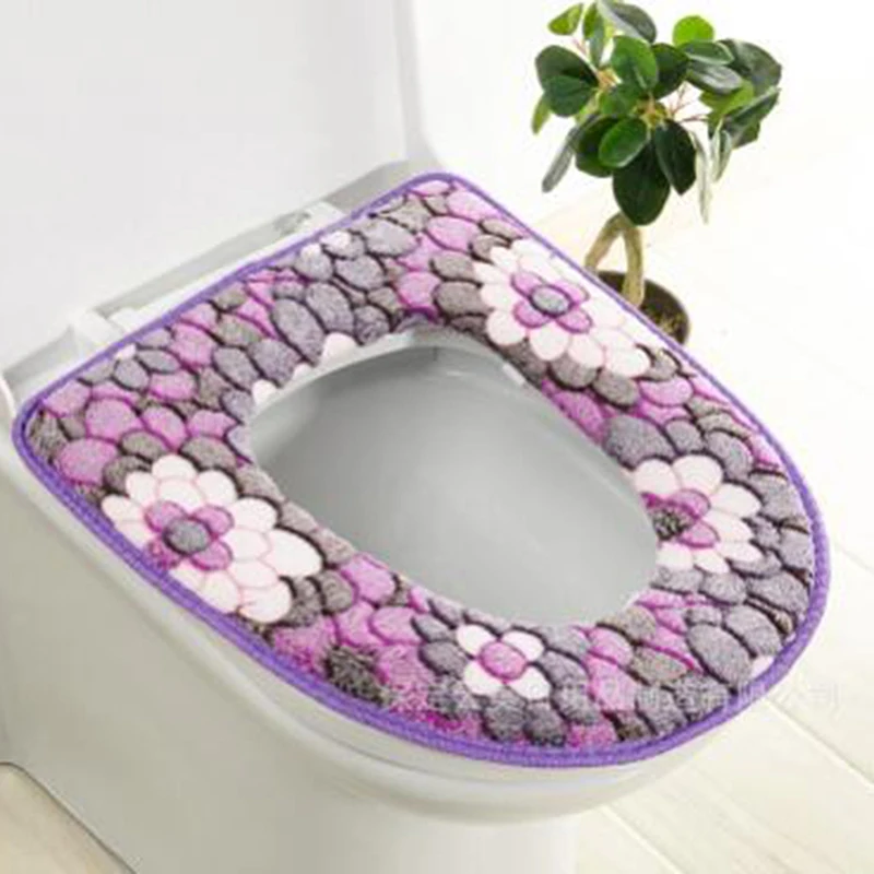 Universal Wc Matten Blume Gedruckt Weiche Wc Matte Warme Winter Wc Sitz Abdeckung Wc Matte Waschbar Bad Zubehör