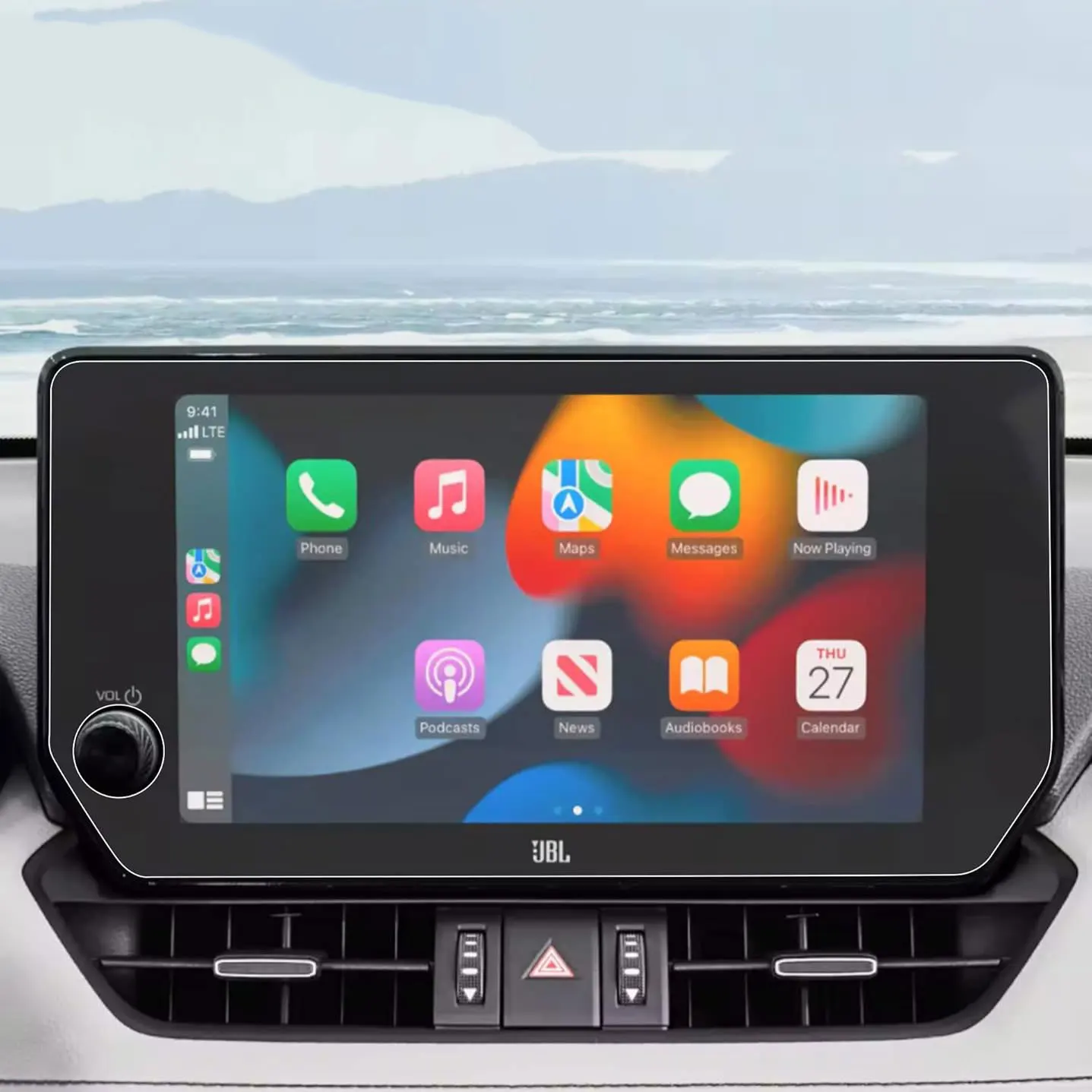Displays chutz folie aus gehärtetem Glas für Toyota Rav4 10,5 Zoll HD Navigation Center Bildschirm zubehör Image