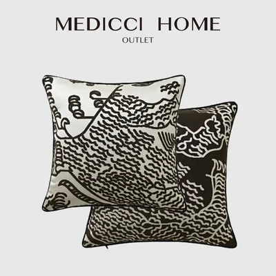 Medicci Home American Style Mountain Tiger Jacquard Kissen bezug Luxus moderne abstrakte Kissen Image