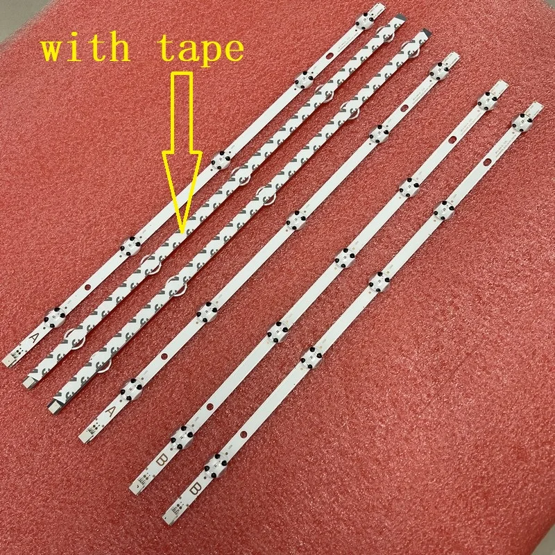 6 stücke led hintergrund beleuchtung streifen für bush dled49287fhd tv d49f283m3ci d49f279n3cw lt49v4200 te49283n25f1c10d VES490UNDL-2D-N11 Image