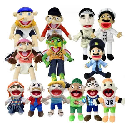 Neue Jeffy Puppet Doll Jeffy Handpuppe Sml Jeffy Puppet Family Real Jeffy Zombie Boy Handpuppe Stofftier Plüsch Feebee Puppet