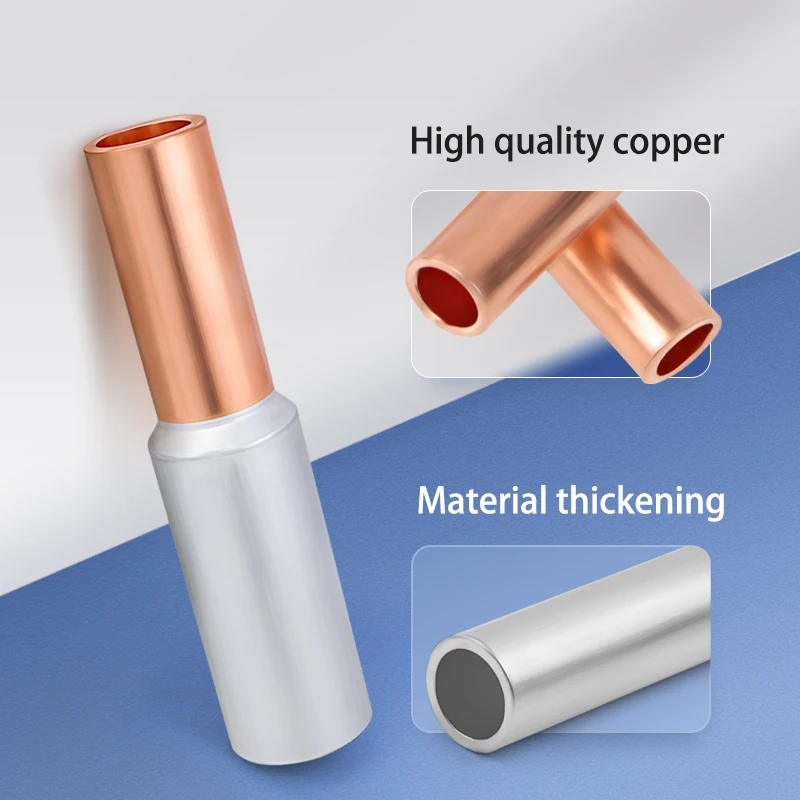 1/5Pcs GTL-10/16/25/35/50/70 Kupfer Aluminium Crimp Terminal Verdickung CU-AL Rohr Kabel Draht Bimetall Splice Stecker Hülse Image