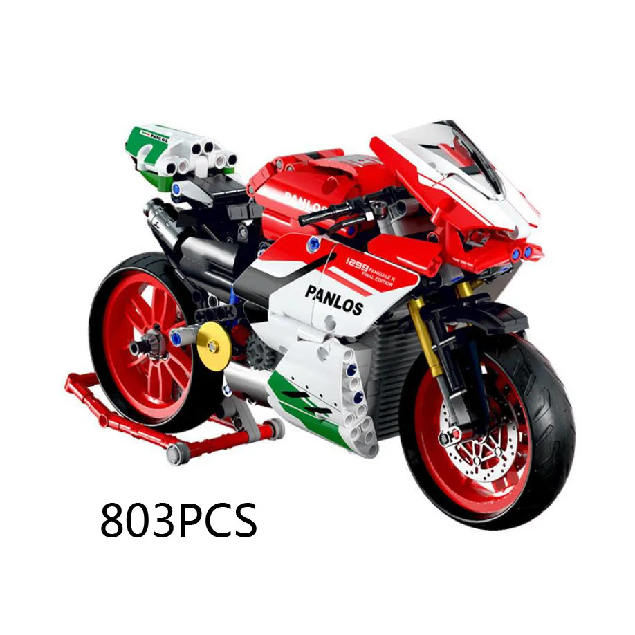 Technischer Motorrad-Baustein Duca 2015 1299 Panigale-Motorfahrzeugmodell, Dampfmontage, Ziegel, Spielzeugsammlung für Geschenke Image