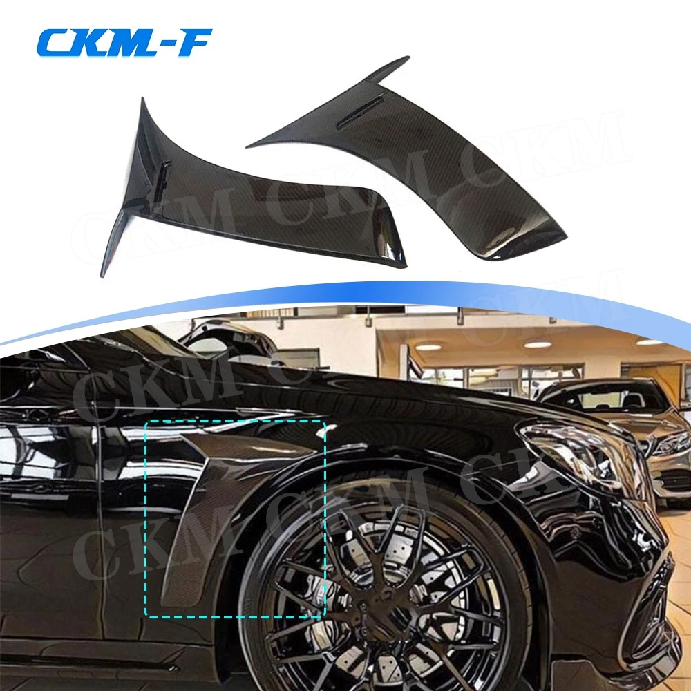 Kohlefaser-Frontstoßstange, seitlicher Kotflügel, Fin-Splitter, Zierleisten für Mercedes Benz S-Klasse W222 S63 S65 AMG 2014–2019 Image