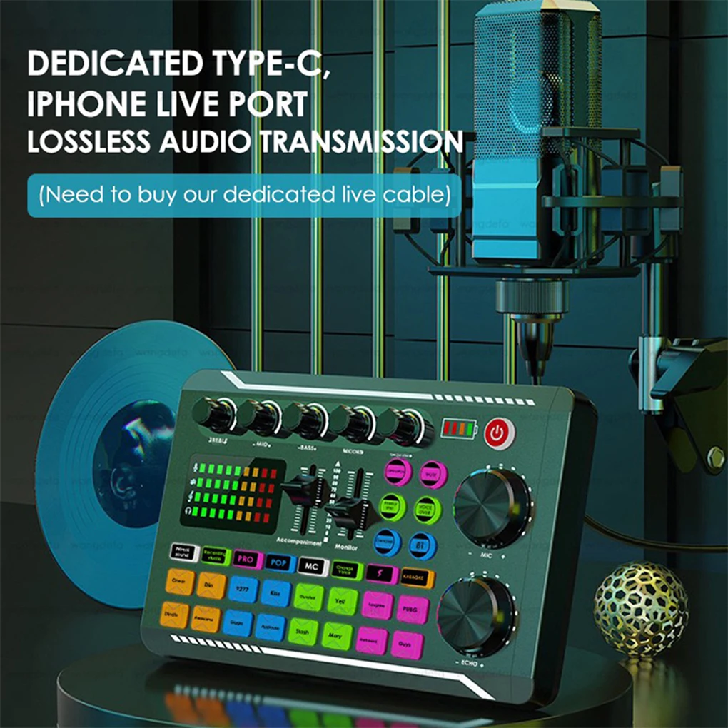 Soundkarte Live Cards PC Video Mixing Console Kit Podcast Supplies Teile Image