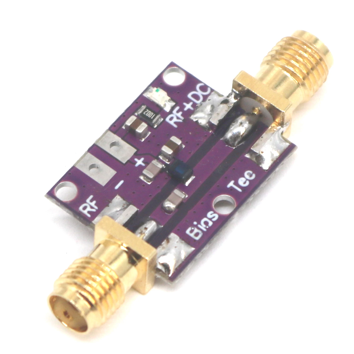 Bias Tee 10 MHz -6 GHz RF Biaser DC Blocker Koaxial Feed für HAM Radio RTL SDR Walkie-talkie LNA Low Noise Breitband Verstärker Image