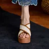 Chunky Ferse Sommer Sandalen Elegante Patchwork Damen Schuhe Japanischen Plattform Sandalen Starke