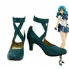Michiru Kaiou Schuhe Cosplay Sailor Moon Sailor Neptun Michiru Kaioh Cosplay Schuhe Grün Stiefel Hohe Ferse Nach Maß Irgendeine Größe