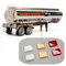 2 PCS RC Spielzeug Lkw Kunststoff Licht Blätter Rücklicht Teile Für Tamiya 1/14 König Hauler Kraftstoff Tank Anhänger Zubehör teile