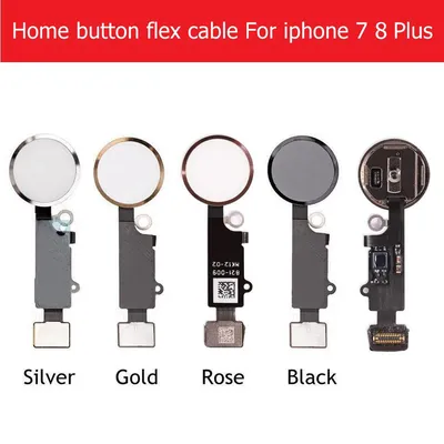 Home-Button-Flexkabel für iPhone 7 8 Plus Home-Button mit Flex-Kabel, keine Touch-ID, Fingerabdruck-Funktion, Ersatzteile
