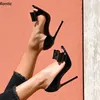 Rontic Handgemachte Frauen Sommer Sandalen Schöne Knoten Sexy Stiletto Heels Peep Toe Wunderschöne Fuchsia Rot Party Schuhe UNS Größe 5-15