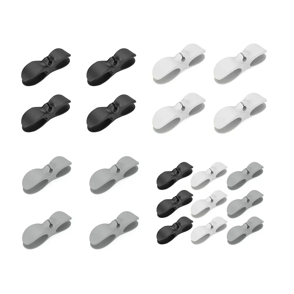 4/9 stücke Elektro geräte Draht klemmen selbst klebende Gummi USB-Draht ordentlich Clip praktische Datenleitung Wickler Werkzeug für die Küche Image