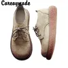 Careaymade-Hotsale, Frühling neue Dicken boden einzelnen schuhe, großen kopf original stil RETRO kunst low top frauen schuhe, 4 FARBEN