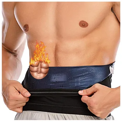 Männer Taille Trainer Sauna Weste Schweiß Körper Shaper Abnehmen Polymer Gewicht Verlust Zipper Tank Top Premium Workout Taille Cincher Gürtel Image