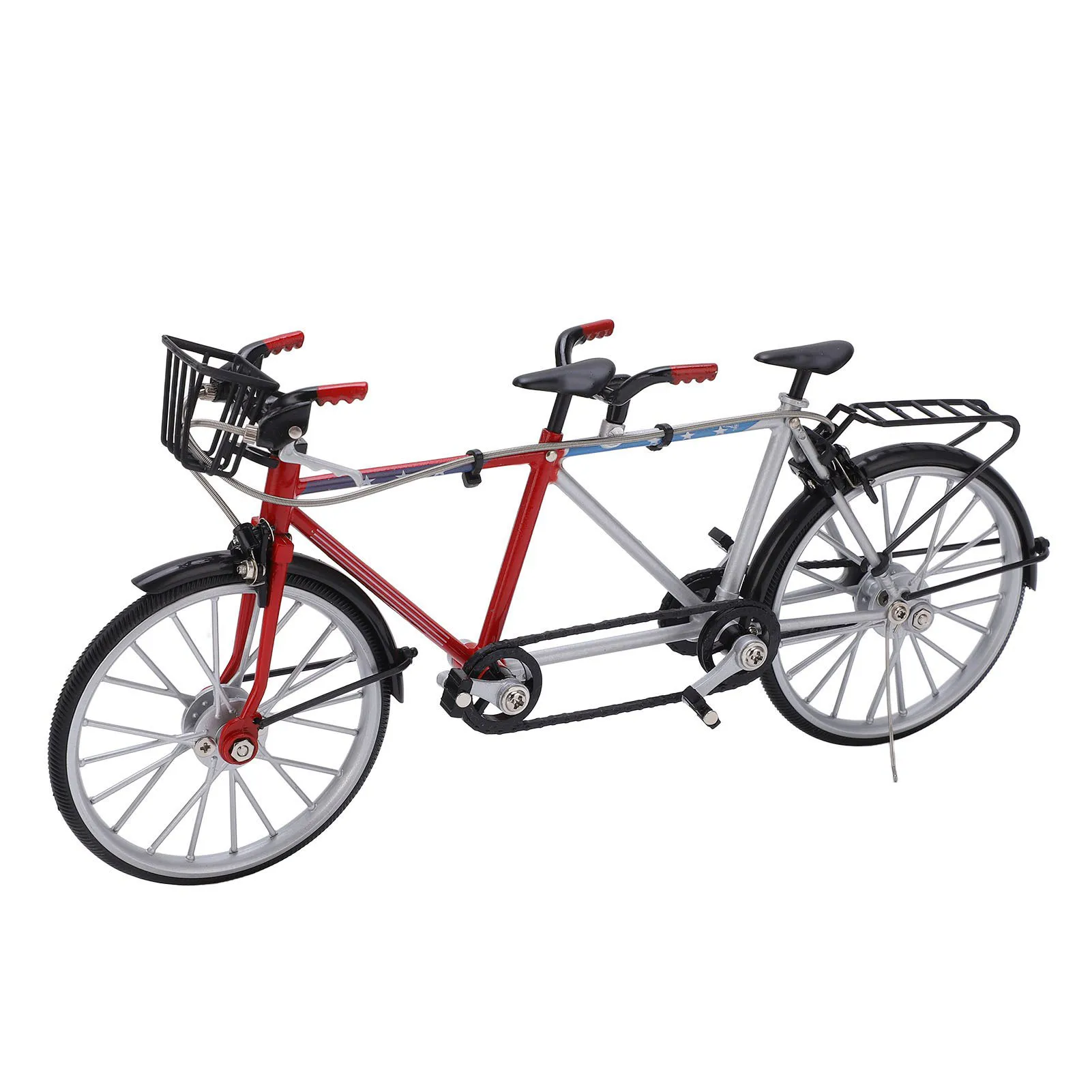 Tandem Fahrrad Modell Simulation Mini abnehmbares Fahrrad für Jungen Mädchen Kinder Geburtstags geschenke Home Desk Tisch dekore Image