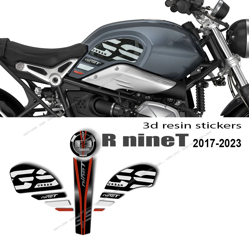 2023 R NineT Zubehör 3D Harz Epoxid Aufkleber Schutz Kit für BMW R NineT Urban GS Tank Pad Anti Scratch Aufkleber 2017- Image