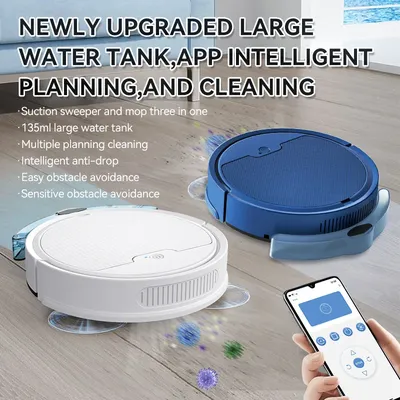 Neue 3 in 1 Kehr-und Staubsauger drahtlose Staubsauger Smart Kehr roboter Home Kehrmaschine Kehr Image