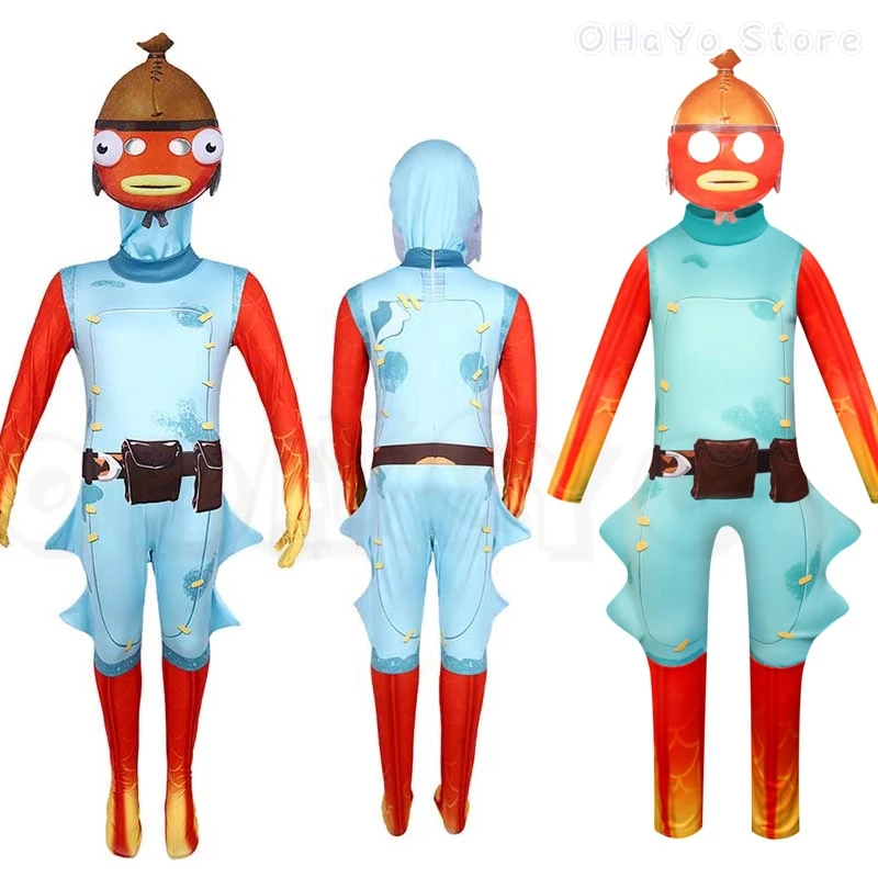 Spiel Skin Outfit Fortnite Cosplay Fishstick Omega Overall Black Knight Kostüm Karneval Erwachsene Kinder Halloween Rollenspiel Image