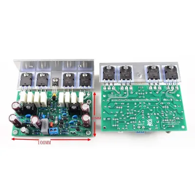 Dlhifi 2 stücke ljm 200w 8r hi-end l20 ver 10 stereo leistungs verstärker platine mit winkel Image