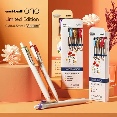 UNI Uni-ball ONE Gel Pen Set Herbst Winter Begrenzte Farbige Tinte Einziehbare Gel Stift 0,38/0,5mm Kawaii Schreibwaren