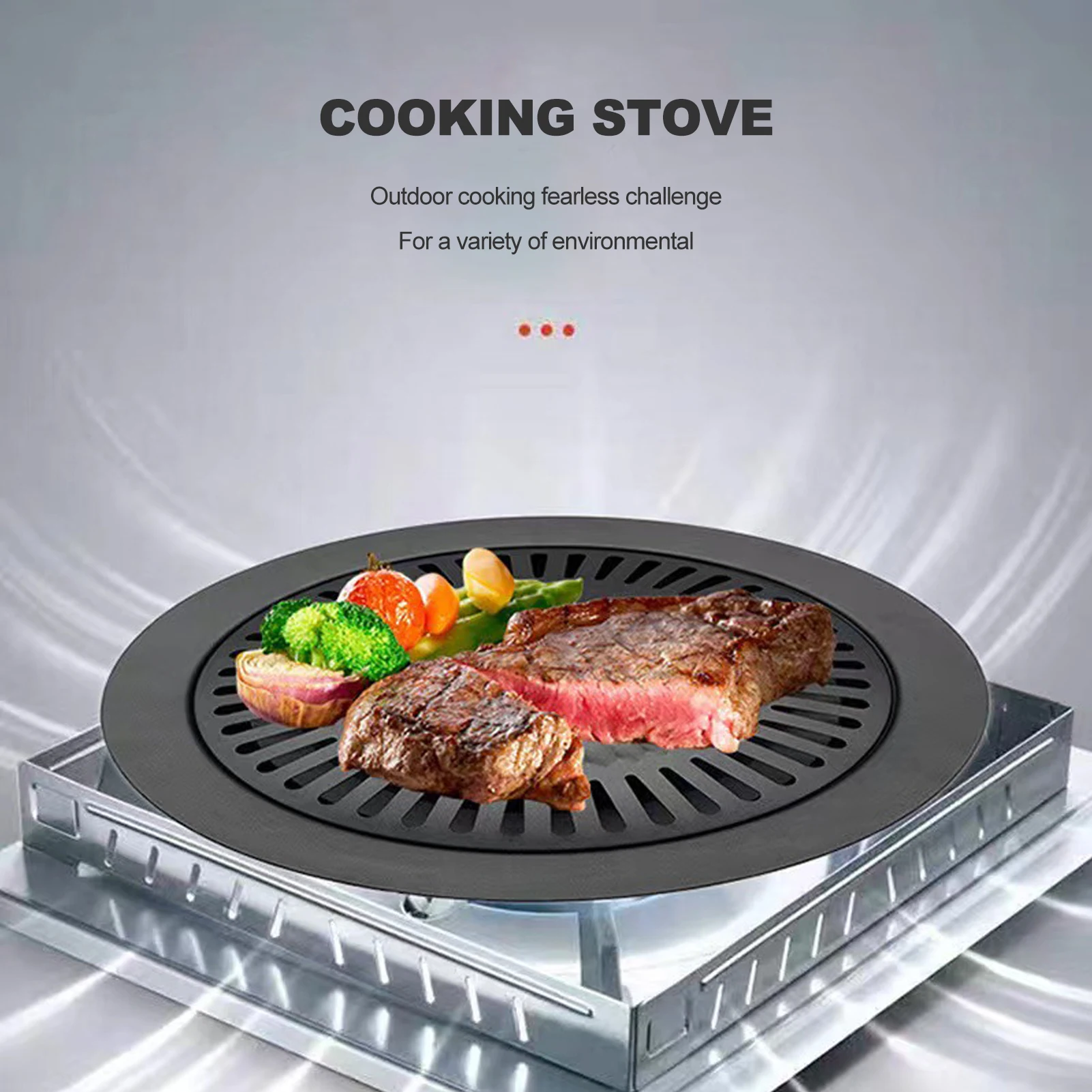 Korean BBQ Grill Pan Nicht-Stick Rauchfreien Herd BBQ Grill Platte für Indoor Outdoor Grill Ofen BBQ Werkzeuge Image