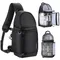 K&F Concept Camera Crossbody Bag Waterproof Camera Shoulder Sling Bag DSLR/SLR Camera Case