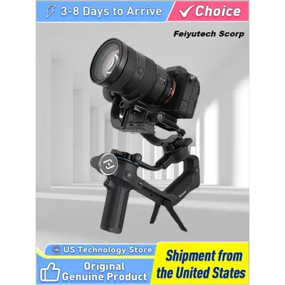 FeiyuTech SCORP Camera Gimbal Stabilizer 3-Axis Handheld Mirrorless DSLR for Sony ZVE10 A7IV A6400