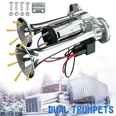 Super-sound integrated waterproof car treble 12v electric horn harvester truck electric electric