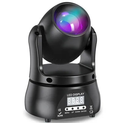 U'King 40W Beam Moving Head Light DMX512 RGBW Stage Light for DJ Concert Party Wedding Nightclub