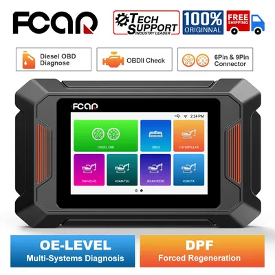 FCAR F802 Heavy Duty Truck Scanner Diesel Code Reader DPF Regen for Cummins Detroit Hino Volvo Reset