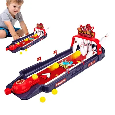 Bowling Set Office Desk Toys Bowling Game Table Games Small Bowling Set For Men Women Children Teens