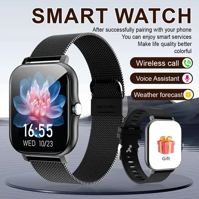 1.83 Size with smart watch, wireless call, compatible with Android and iPhone, fitness tracking