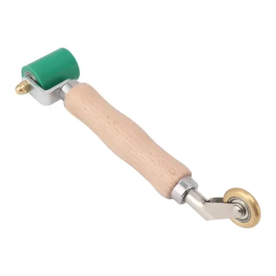 40mm Silicone Seam Roller with Brass Wheel & Wood Handle - Ideal for Wallpaper, for pvc , and TPO