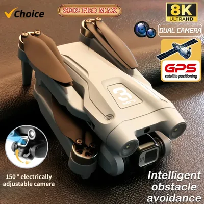 Z908 Pro Max GPS Drone Brushless 8K HD Dual Camera Optical Flow Obstacle Avoidance Foldable