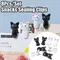 8Pcs/Set Household Clothespegs Clamp Cute Cat Plastic Clips Office Desk Organize And Store Beach