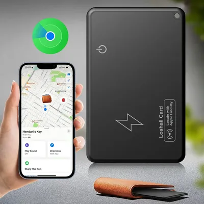 Wireless Charger Charging Tracking Card Wallet GPS Locator Smart Mini Tag for Apple Device Find My