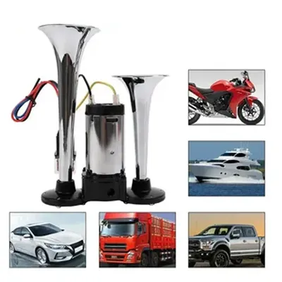 AAZRZRZ Electric Speaker Car Air Horn 12V with Wires and Relay 600dB Super Loud For Motorcycle Boat