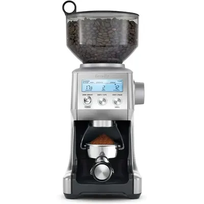 Breville-Pro Coffee Bean Grinder, Stainless Steel, Brushed, BCG820BSS, 2.3